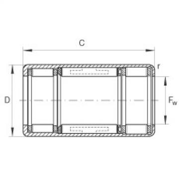 FAG fl205 bearing housing to skf Drawn cup roller clutches - HFL0822-KF