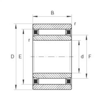 needle roller bearing sleeve NAO25X40X17 INA