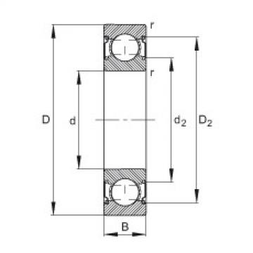 FAG nsk slewing bearing Deep groove ball bearings - 629-C-2Z