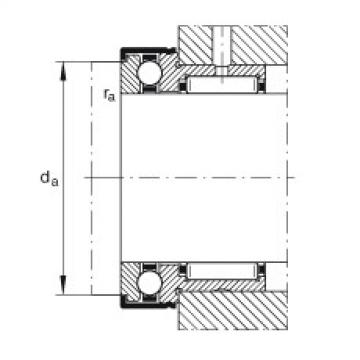 FAG bearing mcgill fc4 Needle roller/axial ball bearings - NKX70-XL