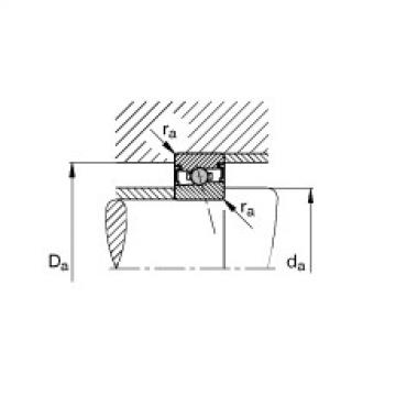 FAG 7218 b mp fag angular contact bearing 90x160x30 Spindle bearings - HCS71911-C-T-P4S