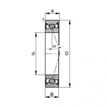 angular contact ball bearing installation HCS71900-C-T-P4S FAG