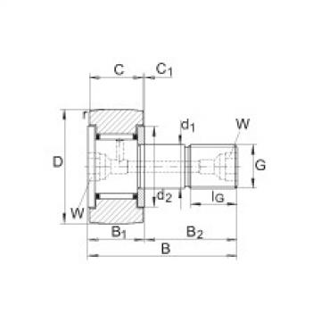 FAG timken bearings johannesburg Stud type track rollers - KR26