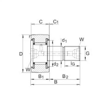 FAG bearing skf 309726 bd Stud type track rollers - KR26-PP