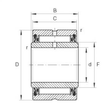 needle roller bearing sleeve NA4901-2RSR INA