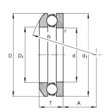FAG bearing size chart nsk Axial deep groove ball bearings - 53305