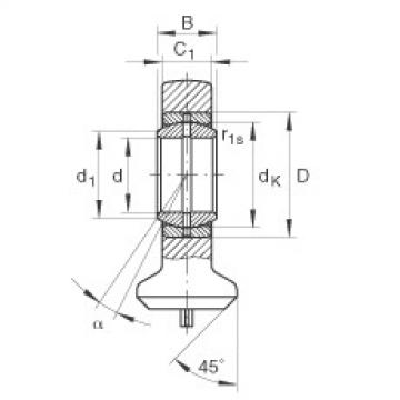 FAG bearing nsk ba230 specification Hydraulic rod ends - GK45-DO