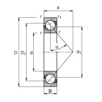 angular contact ball bearing installation 7304-B-TVP FAG