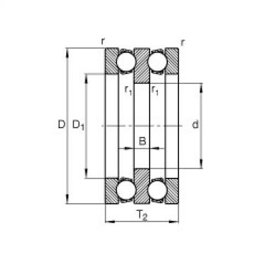 FAG bearing mcgill fc4 Axial deep groove ball bearings - 52202