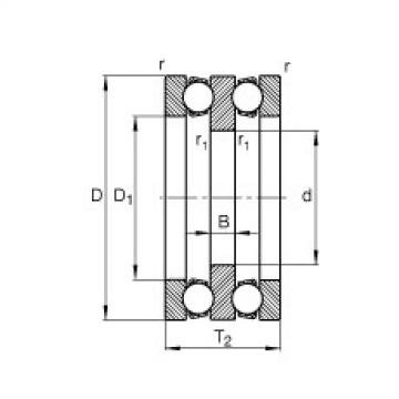 FAG rolamento f6982 Axial deep groove ball bearings - 52318