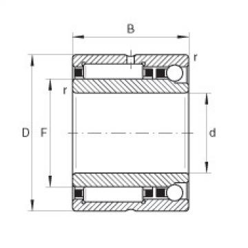 FAG fl205 bearing housing to skf Needle roller/angular contact ball bearings - NKIA5909-XL