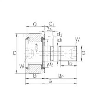 FAG bearing sda fs 22528 fag Stud type track rollers - KRV47-PP