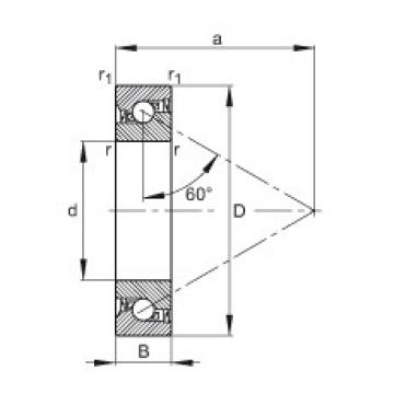 FAG bearing sda fs 22528 fag Axial angular contact ball bearings - 7602030-2RS-TVP