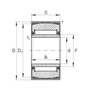 FAG cam roller ina Aligning needle roller bearings - PNA17/35-XL