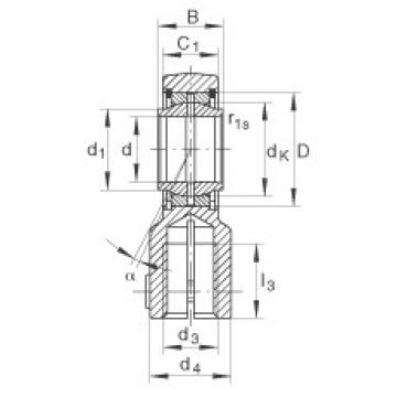 FAG cad skf ball bearing Hydraulic rod ends - GIHNRK32-LO