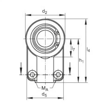 FAG skf bearing 24x12x5 Hydraulic rod ends - GIHNRK12-LO