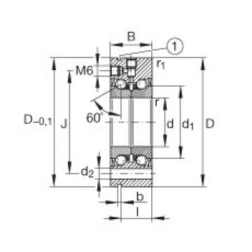 FAG bearing nachi precision 25tab 6u catalog Axial angular contact ball bearings - ZKLF40115-2RS-XL