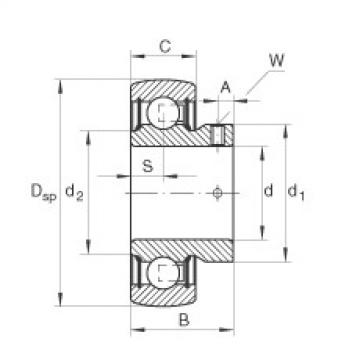 FAG bearing mcgill fc4 Radial insert ball bearings - AY25-XL-NPP-B