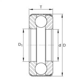 FAG bearing mcgill fc4 Axial deep groove ball bearings - D16