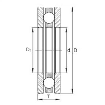 FAG nsk bearing series Axial deep groove ball bearings - 4409