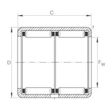 FAG cara menentukan ukuran bearing skf diameter luar 6212 Drawn cup needle roller bearings with open ends - HK2030-ZW