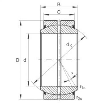 FAG bearing mcgill fc4 Radial spherical plain bearings - GE80-DO-2RS