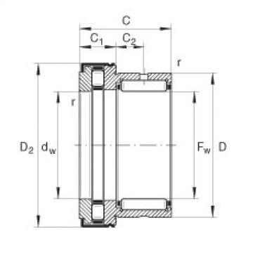 FAG bearing skf 309726 bd Needle roller/axial cylindrical roller bearings - NKXR20-Z-XL