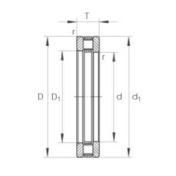 FAG bearing size chart nsk Axial cylindrical roller bearings - 81252-M