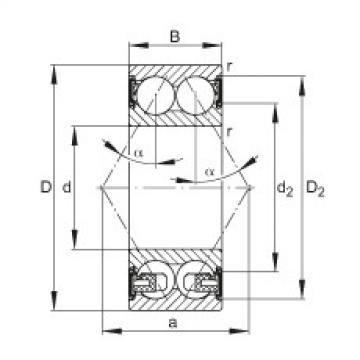 FAG bearing nsk ba230 specification Angular contact ball bearings - 3213-BD-XL-2HRS-TVH