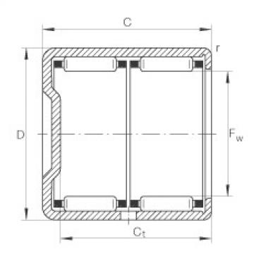 FAG load file bering ntn Drawn cup needle roller bearings with closed end - BK2538-ZW