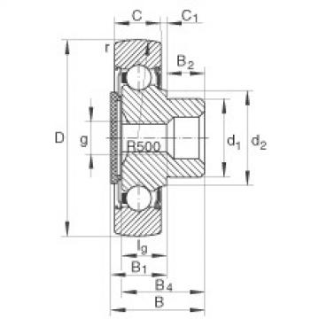 FAG bearing sda fs 22528 fag Stud type track rollers - ZL204-DRS