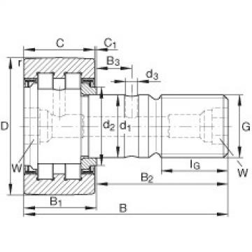 FAG beariing 24140cck30 w33 skf Stud type track rollers - PWKR35-2RS-RR-XL