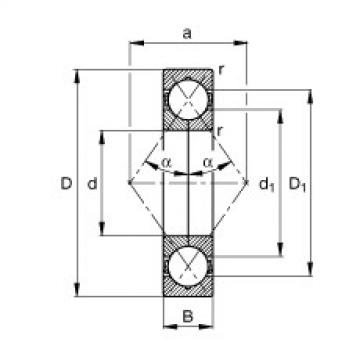 FAG cad skf ball bearing Four point contact bearings - QJ303-XL-MPA