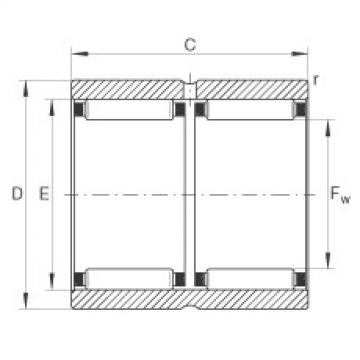 FAG distributor of fag bearing in italy Needle roller bearings - RNAO40X55X40-ZW-ASR1-XL