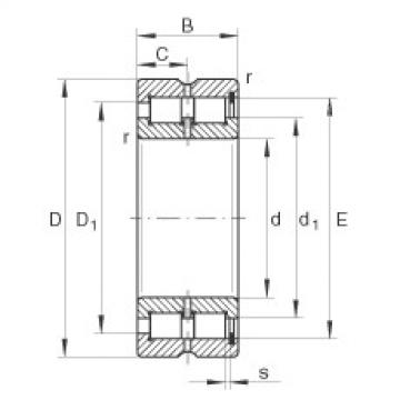 cylindrical bearing nomenclature SL185024 INA