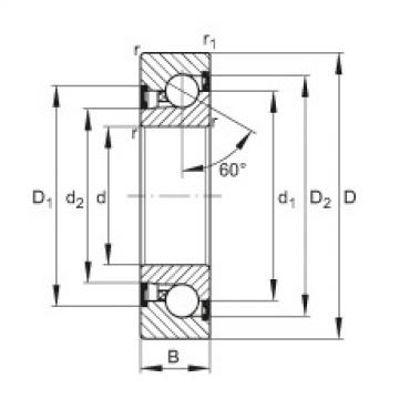 FAG distributor of fag bearing in italy Axial angular contact ball bearings - BSB4072-2Z-SU