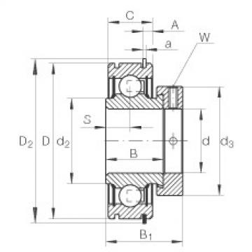 FAG cam roller ina Radial insert ball bearings - RAE35-XL-NPP-NR