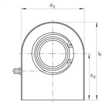 FAG ntn flange bearing dimensions Hydraulic rod ends - GF100-DO