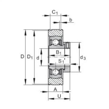 FAG bearing nsk ba230 specification Radial insert ball bearings - PE25-XL