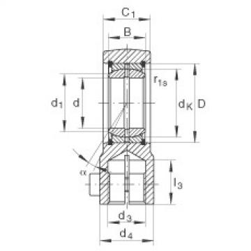 FAG cad skf ball bearing Hydraulic rod ends - GIHRK40-DO