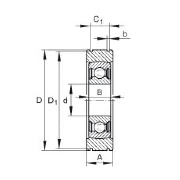 Bearing export BE25  INA   