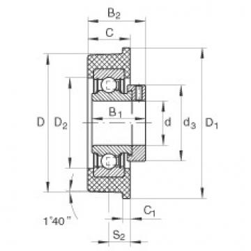 FAG bearing sda fs 22528 fag Radial insert ball bearings - CRB25/70-XL