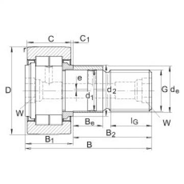 FAG skf y bearing grub screw yar 205 2f prices Stud type track rollers - NUKRE80