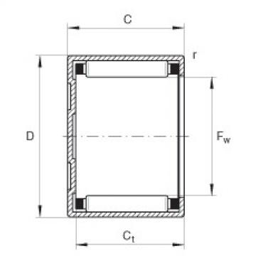 needle roller thrust bearing catalog BK2516 INA