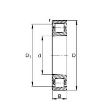 FAG equivalent skf numbor for bearing 1548817 Barrel roller bearings - 20222-K-MB-C3