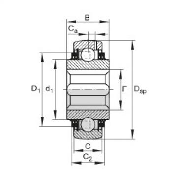 FAG cad skf ball bearing Self-aligning deep groove ball bearings - VK100-208-KTT-B-AH10