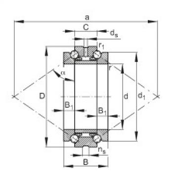 FAG bearing mcgill fc4 Axial angular contact ball bearings - 234413-M-SP