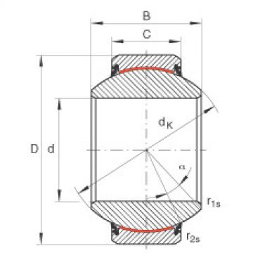 FAG 7218 b mp fag angular contact bearing 90x160x30 Radial spherical plain bearings - GE100-FW-2RS