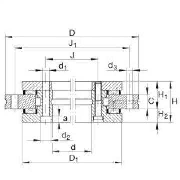 FAG nsk bearing series Axial/radial bearings - YRT460