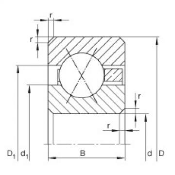 FAG ntn flange bearing dimensions Thin section bearings - CSXA035